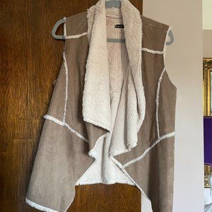 Faux Fur & Suede Vest